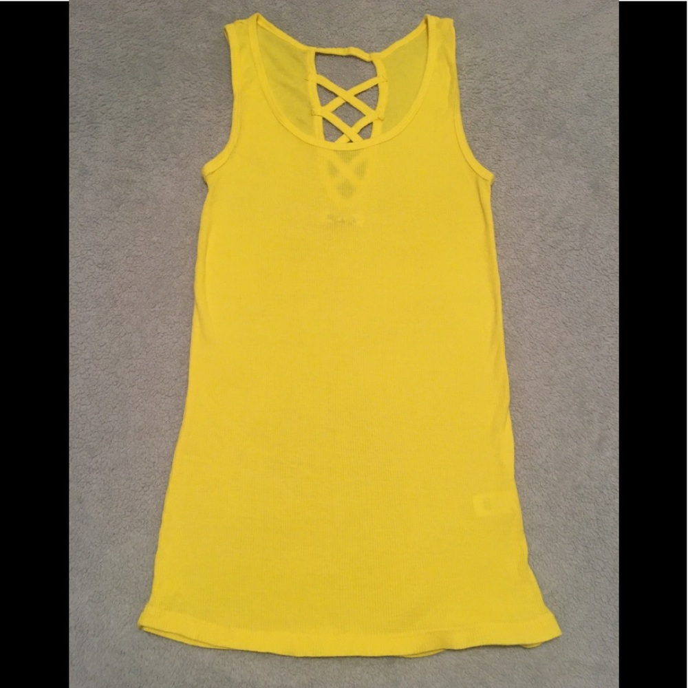 Wishful Park Sz S tank top . Crisscross details on upper back . Stretch.